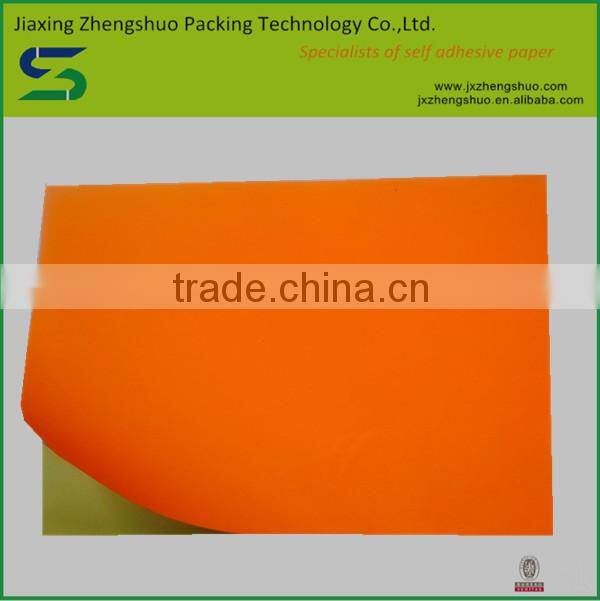2015 wholesale adhesive fluorescent paper with different color