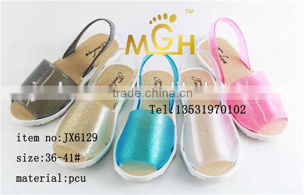 jelly color fashion ladies sandal