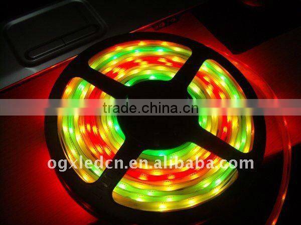 RGB 60leds/m 5050 waterproof IP67LED flexible strip silicone with rgb controller