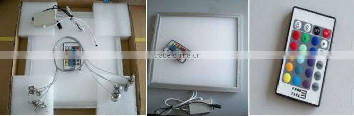 Shenzhen 30x30 cm 19w RGB color changing with remote led Panel light , led ceiling panel light