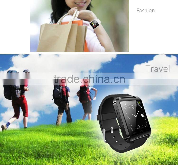 Cheapest touch screen u8 smart watch, phone calling smart bluetooth watch, bluetooth smart watch u8 for iPhone
