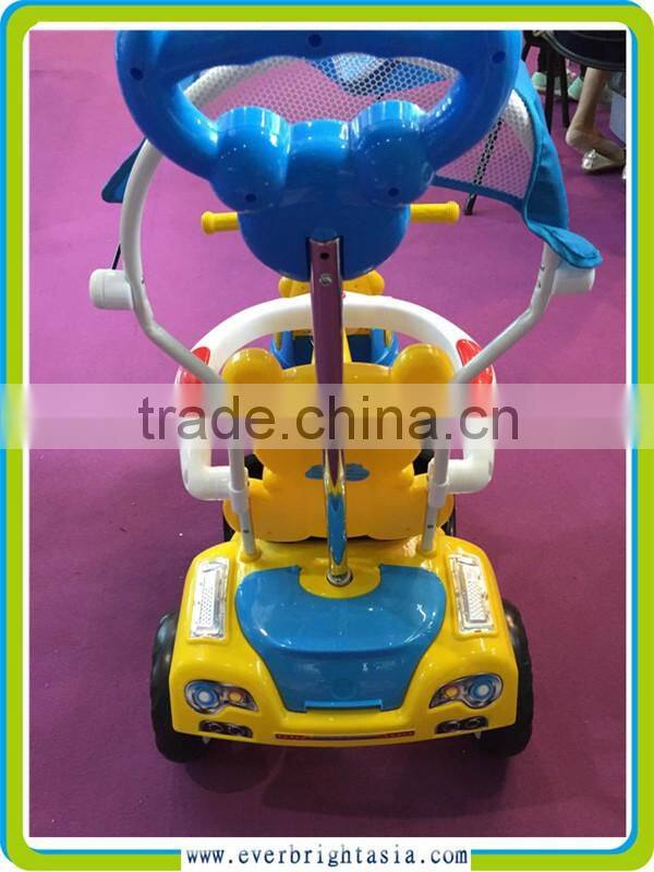 2016 newest mother baby stroller bike, metal tricycles for childrens, with music,light and push bar