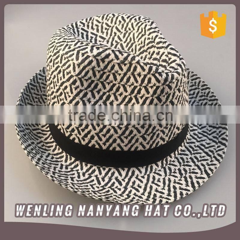Affordable Custom Vintage Design Man Headwear Jazz Fedora Straw Hats