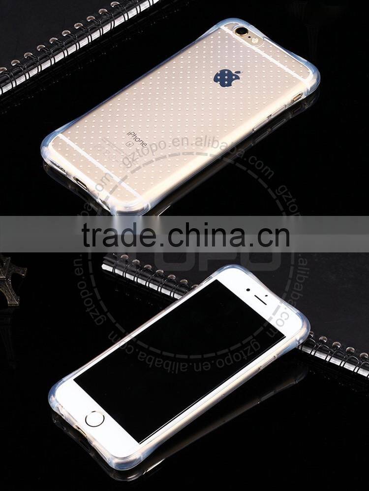 Wholesaler Factory price Shockproof Gasbag Soft TPU Cover airbag Anti-Fall cell phone Anti-knock case for iPhone 5 5s 6 6s plus