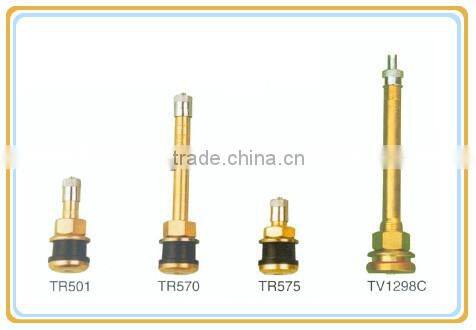 TR575 Tubeless Truck & Bus Tire Valves/High-Quality Nickel-plated Metal Valve