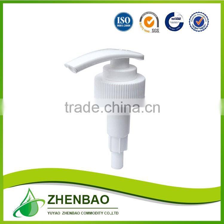 Top sale guaranteed quality hand soap lotion pump 28/410 smooth from Zhenbao factory