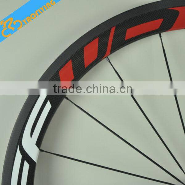 2015 New Arrival ffwd 700C clincher carbon fiber wheelset Chinese bike wheels high-profile carbon wheels