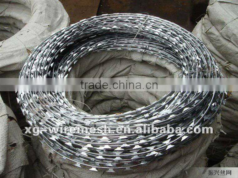 Razor wire and Barbed wire, Galvanized barbed wire