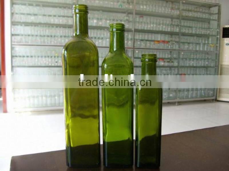 250ml 500ml 750ml cooking olive oil glass bottle with metal nozzle