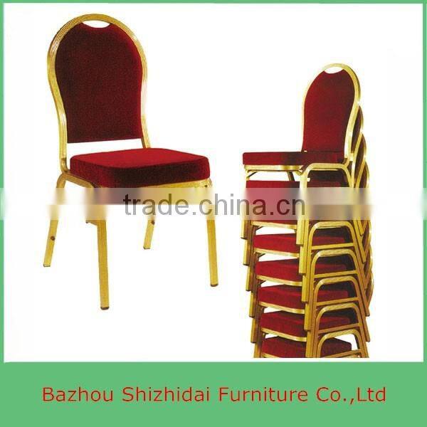 Red Velet powder coating frame hotel chair for restaurant dining SDB-226