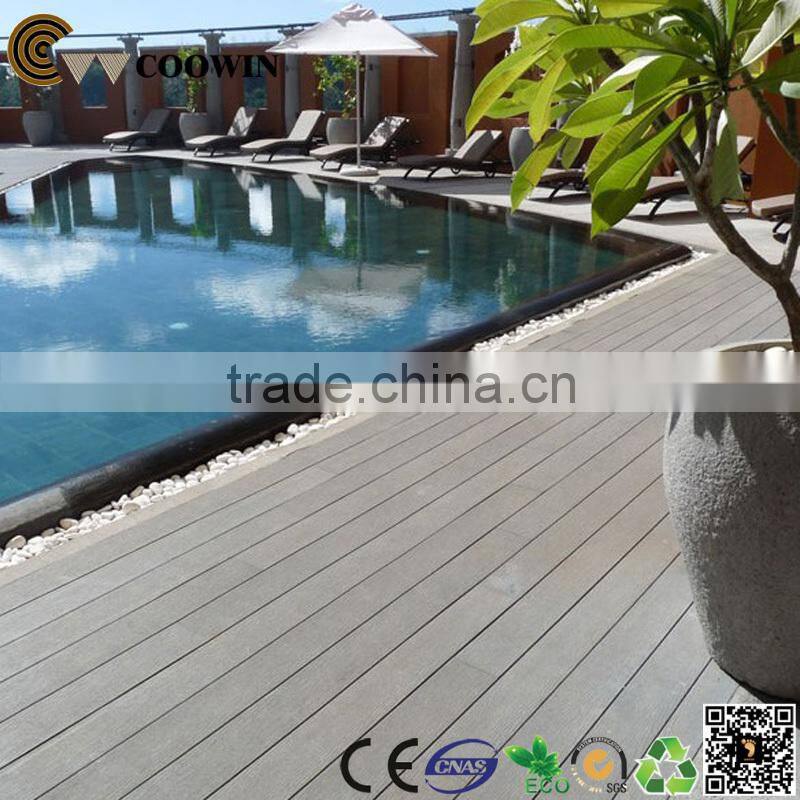 Wood-Plastic Composite Flooring Technics and Engineered Flooring Type Solid WPC Laminate Decking