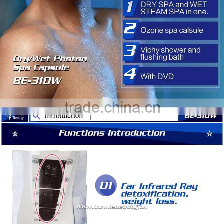 Hydro massage bathtub OZONE SAUNA Infrared spa capsule