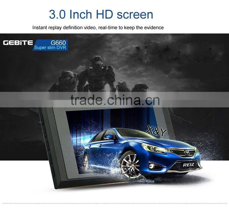 3inch motion detection and stop guard fisheye lens car dvr XY-T360