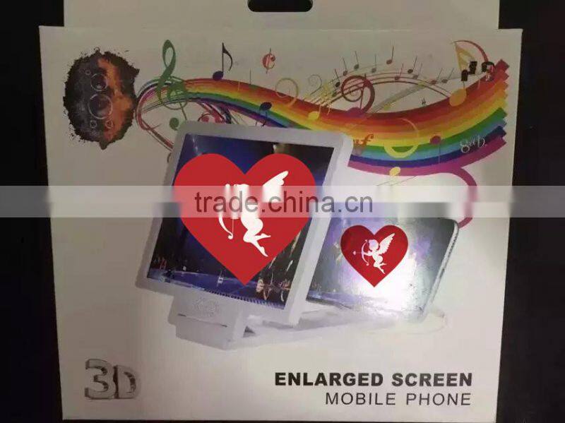 2015 Universal mobile phone bracket LCD LED screen magnifier in PC with speaker