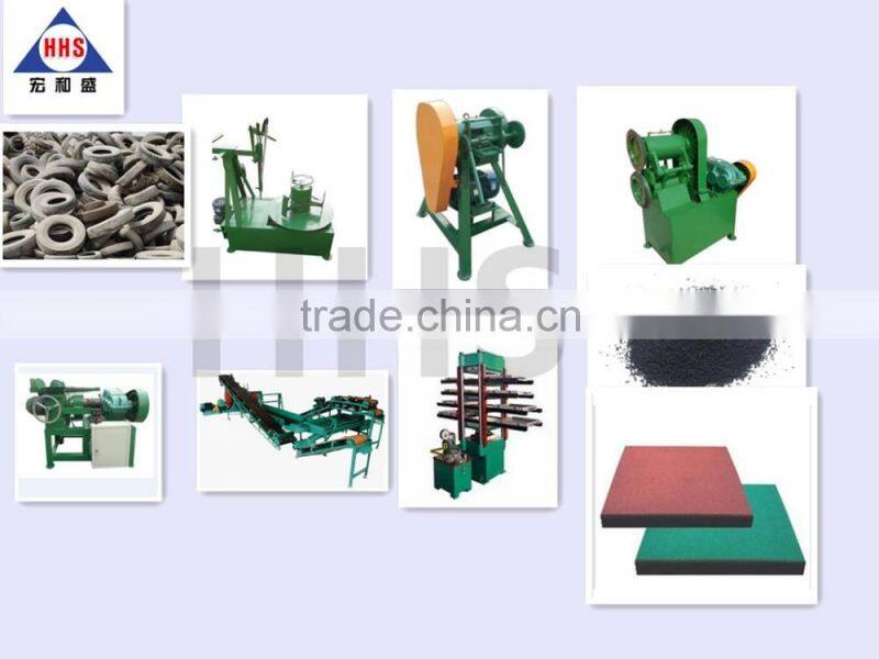equipment for the production of rubber tile with waste tyre