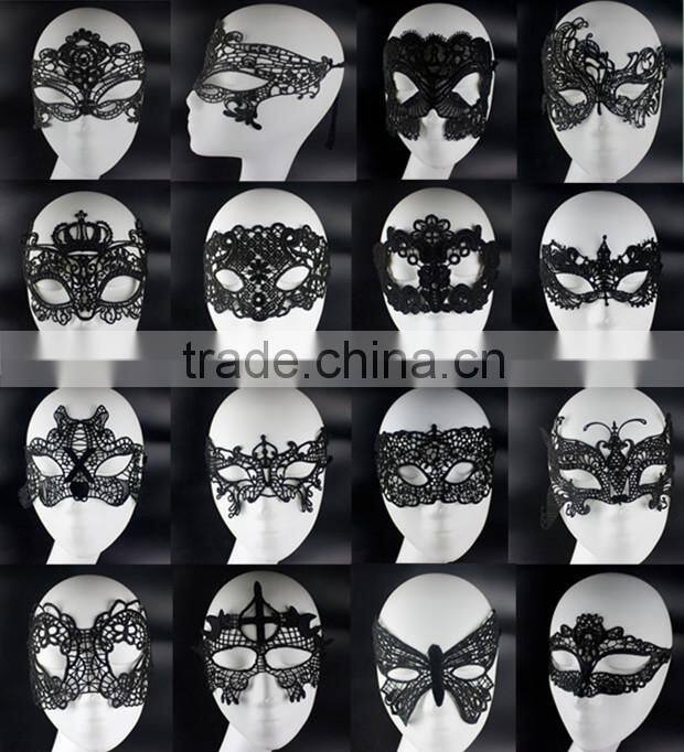 Have stock! Hotting sale phenix pierced lace eye mask, masquerade/ party/halloween lace mask