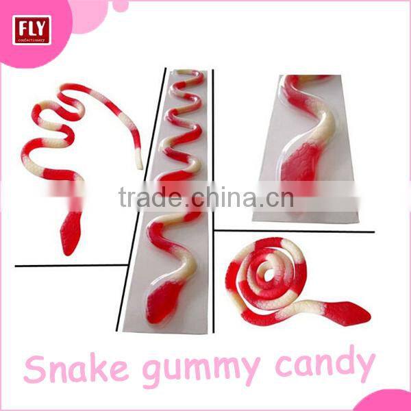 Health Food Custom Snake Shape Gummy Candy