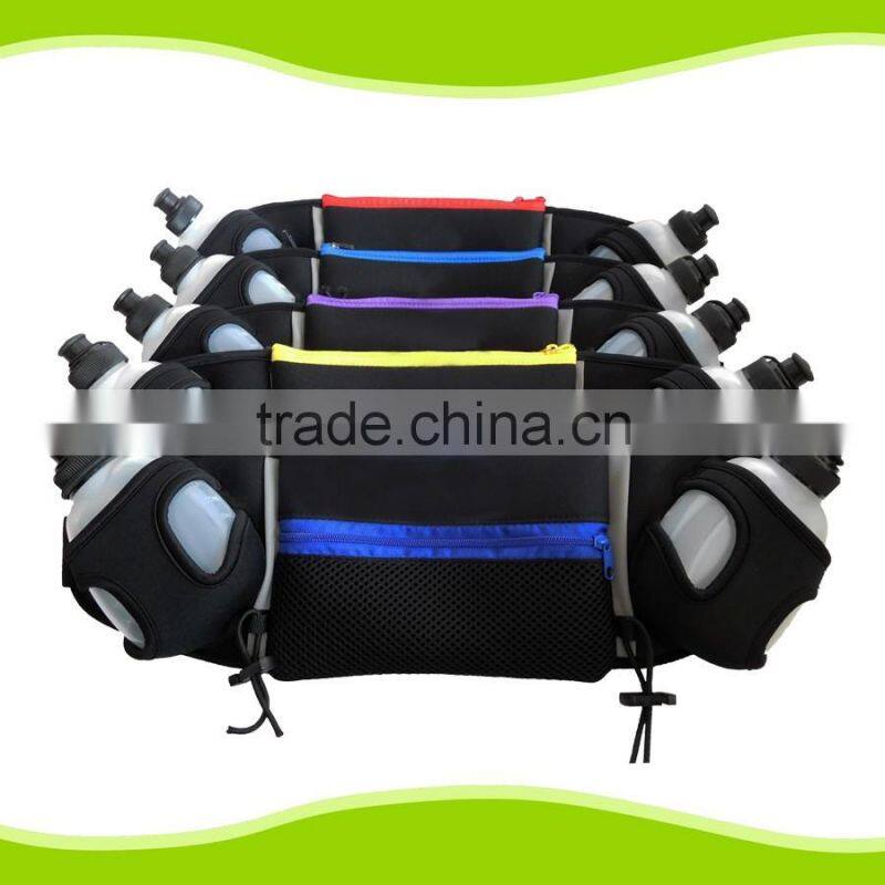 Hydration Elastic Running Belt with Water Bottles