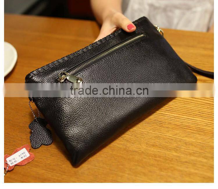 manufacturees customized simple storage cowhide handbag mini shoulder bag