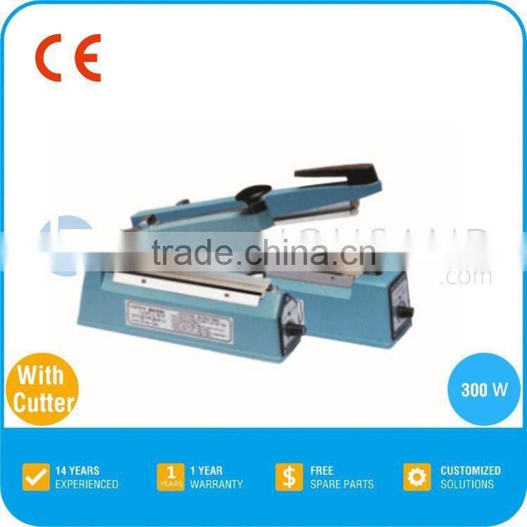 2017 Hot Sale Hand Impulse Sealer With Cutter - Length 200 mm, Width 2 mm, TT-ZSC17