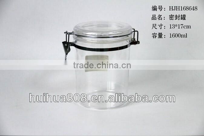 Hot Sale 750ML Transparent Recycled Food Storage Jar For Candy Airtight Jar