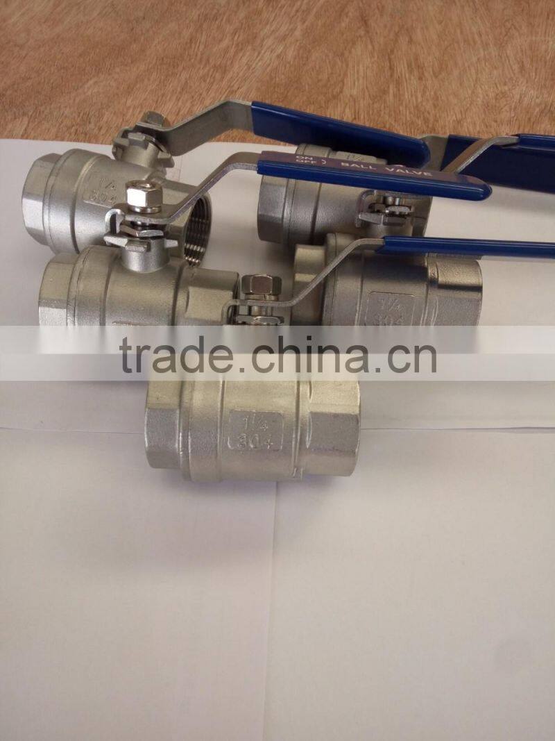 China Manufacture stainless steel threaded ends ball valve casting,quick release ball valve