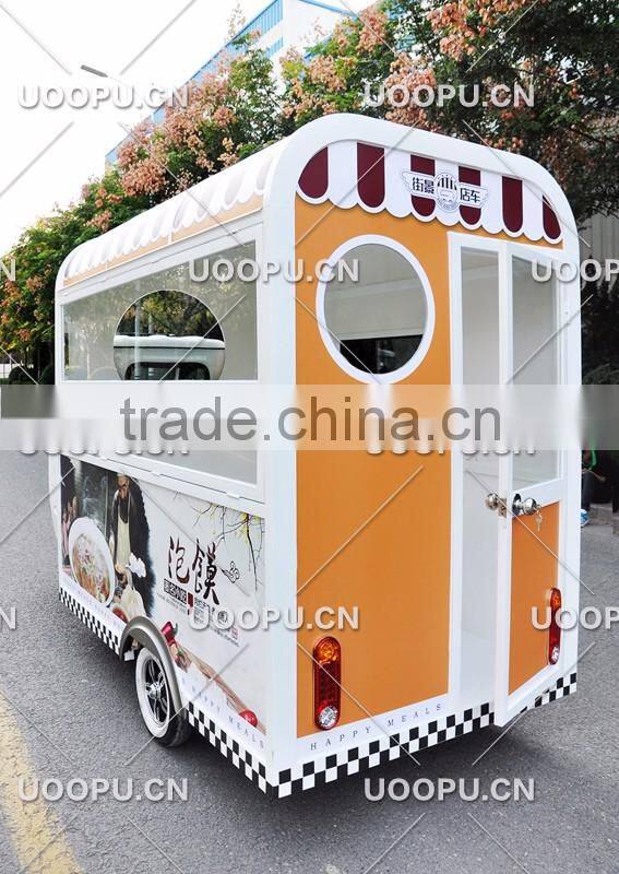 China customization provided electric food truck with three wheels