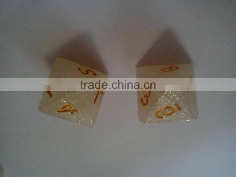 beautiful resin dice