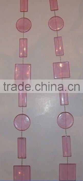 Plastic bead curtain