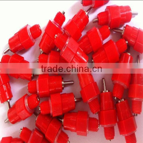 Factory supply Stainless Steel+plastic poultry nipple drinkers for sale HJ-DN001
