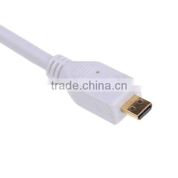 Mini HDMI to VGA + Aduio HD Conversion Cable Adapter For Computer DVD