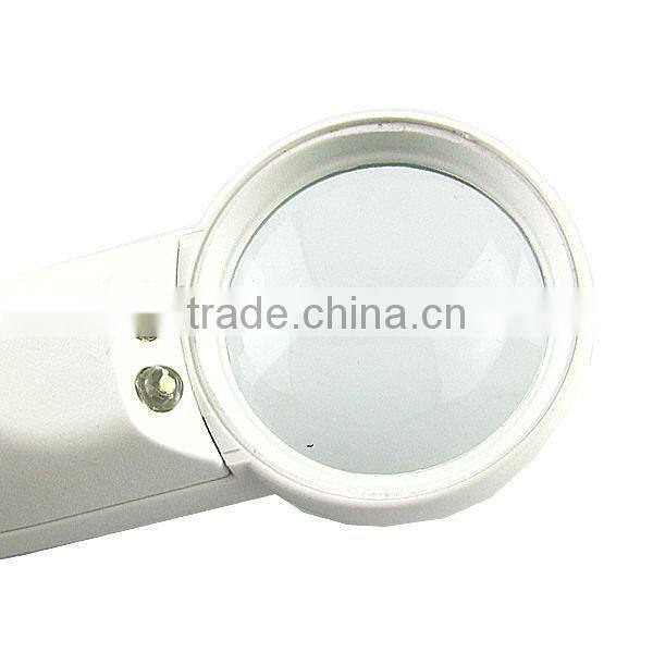 Hand-Hold LED Light Source Exclamation Mark Type 15x Magnifier Glass Magnifier