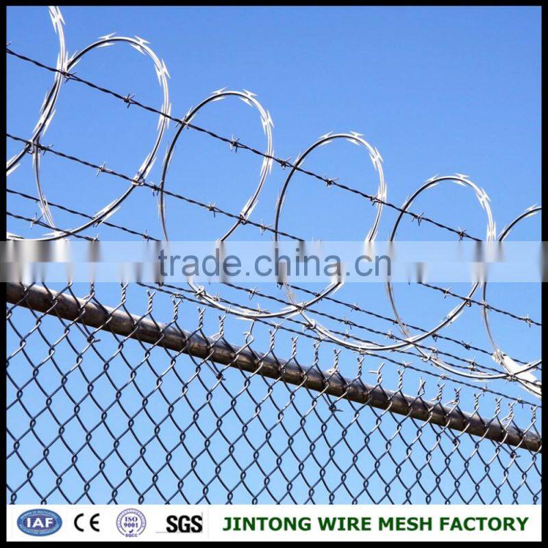 galvanized razor barbed wire mesh fence