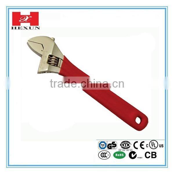 2016 New arrival small adjustable wrench with 5 sizes 6", 8", 10", 12", 15"