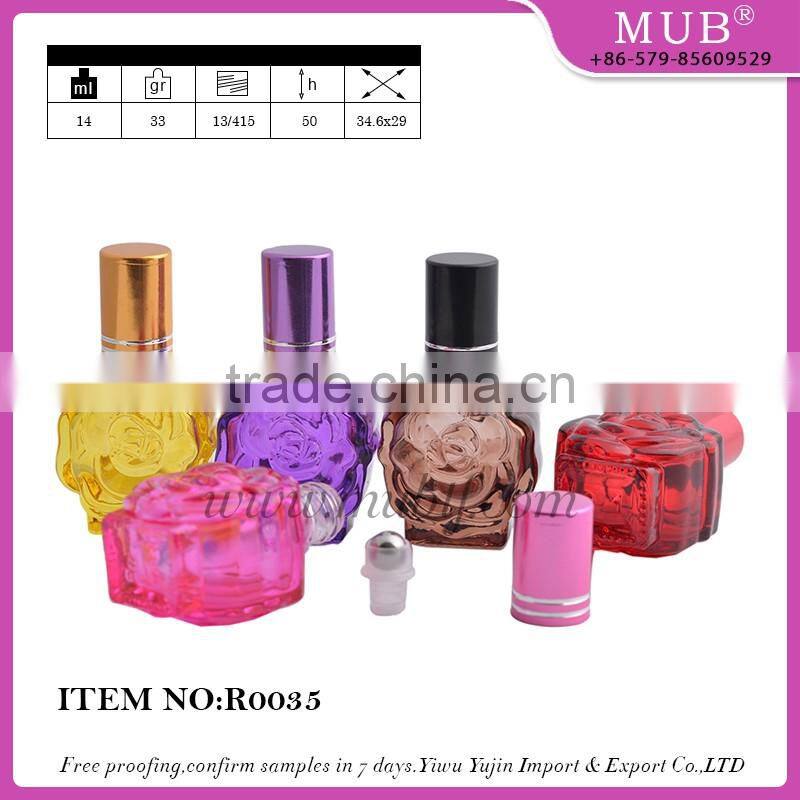 R0031 rool bottle glass bottle aluminum perfume bottle wholesale