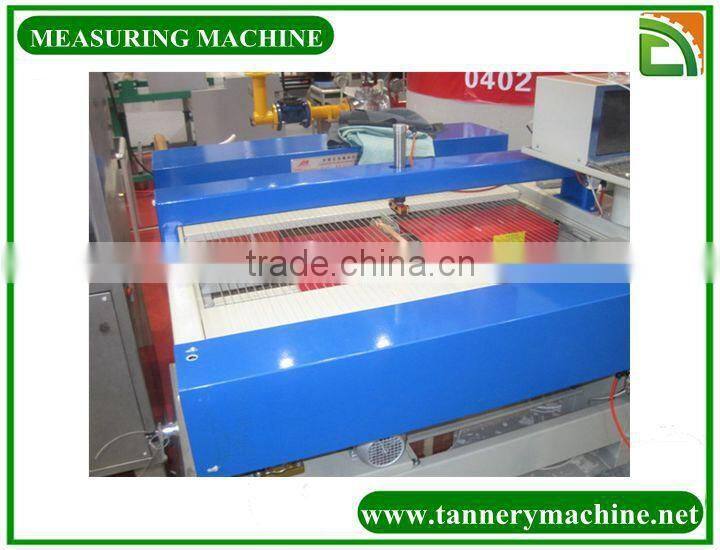 wet blue or finished dry leather stainless steel finish leather measuring machine