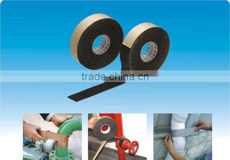 hot selling custom foam rubber insulation tape adhesive /one side adhesived rubber foam tape heat insulation for building mater