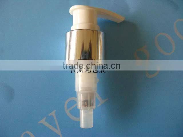 golden aluminium lotion pump dispenser