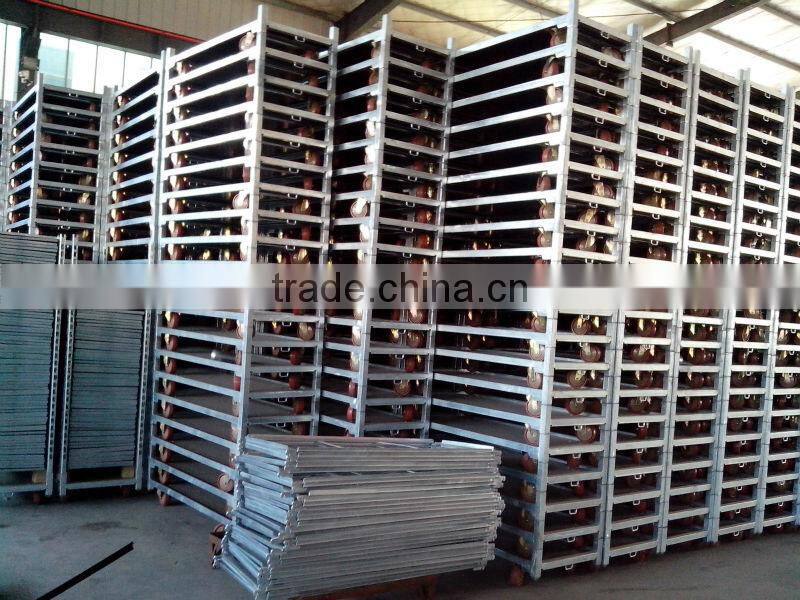 EL-708 metal storage shelf with wheels