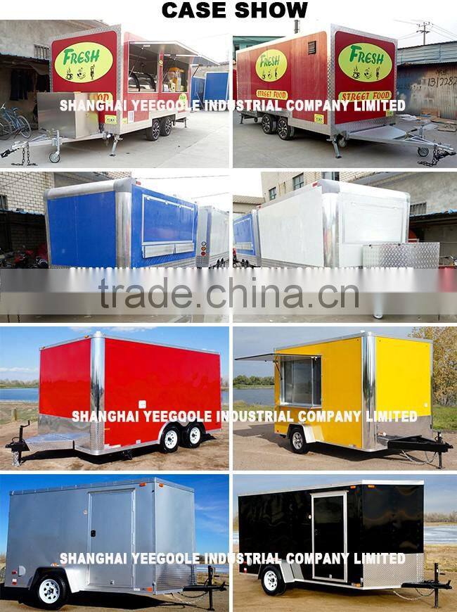 2016 Fibreglass Street Mobile kitchen Service Cart YG-FRP-03 food kiosks for sale