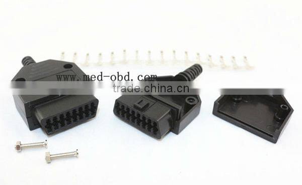 Assembled OBD2 Female Connector Plug with Enclosure