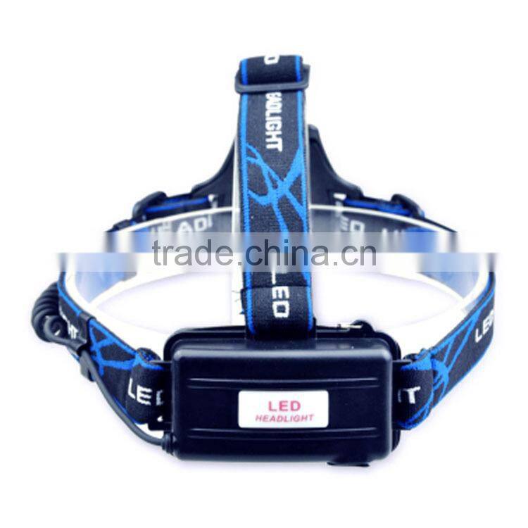 hot selling led headlamp 2x18650 rechargeable li-ion batteries ultrabright XML-T6 LED headlamp