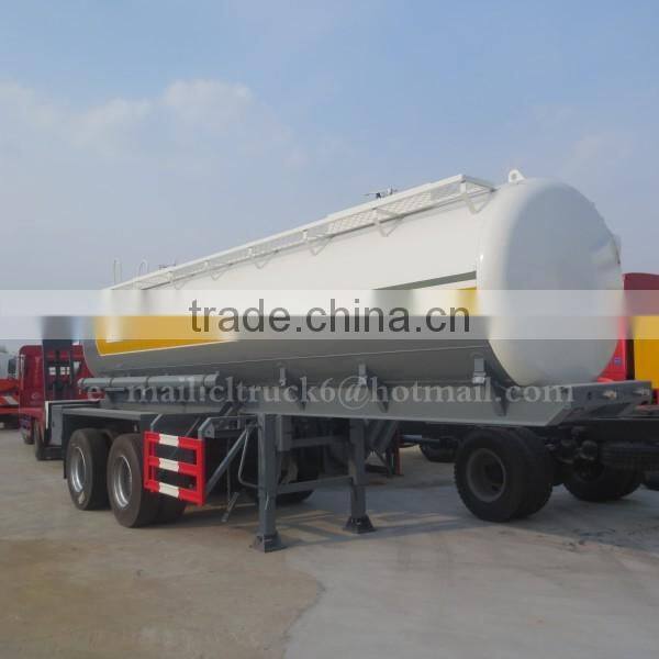 CLW 2 axis Single-point suspension Acid Tanker Trailer 26m3