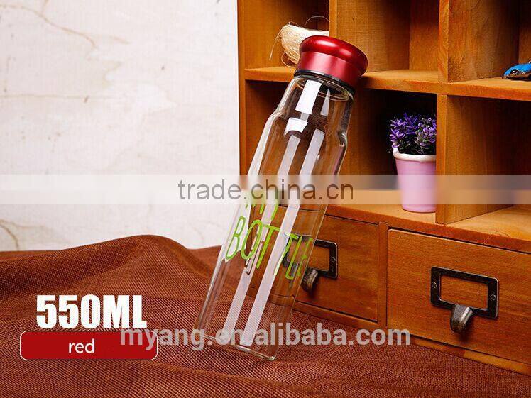 Factory price High quality My bottle glass tea infuser bottle/Tea filter water bottle/fruit juice glass bottle/water bottle