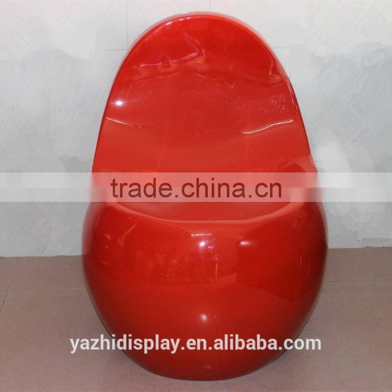 European cap style fiberglass material child carton Chair