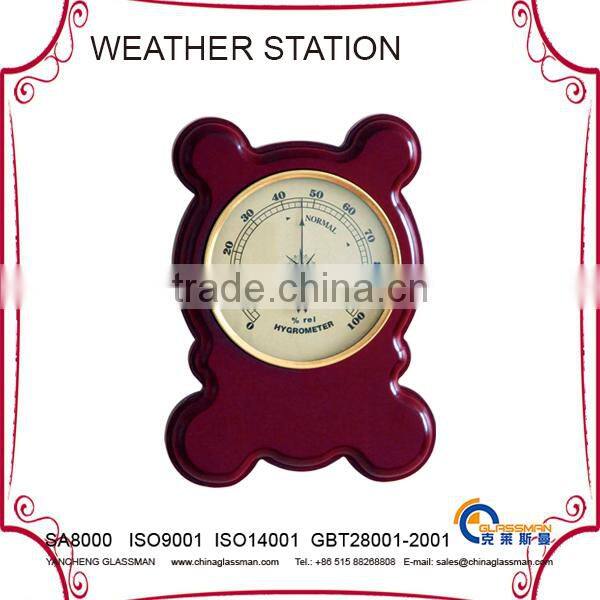indoor multifunction weather station YG1613 with wood base