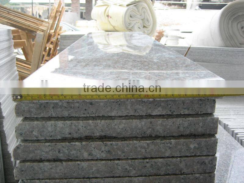 G687 Peach Red Indoor Granite Stair Steps polished bevelled