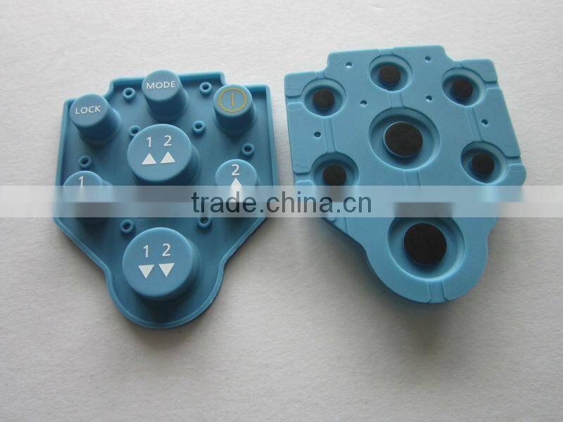 professional production conductive remote control Silicone Keypad