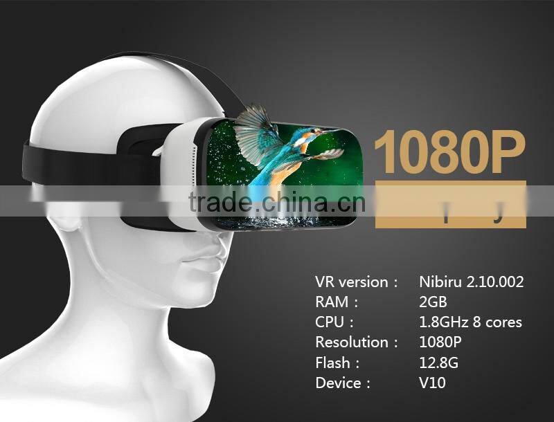 All in One VR Headset Virtual Reality Headset 3D VR Glasses,1080 HD screen with high android system