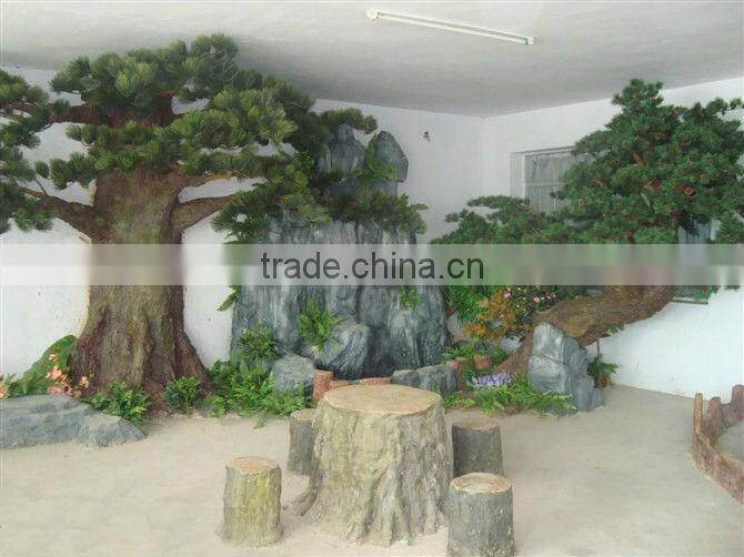 SJ2001011 artificial pine leaves for tree-like tower/decorative pine branches/fake pine fronds